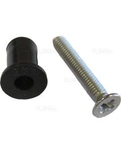 Cheville M4 Ø8 + Vis 4X25TF inox