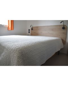 Dessus de lit 80x190 blanc/blanc