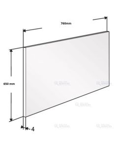 Crédence verre 170510 L760 x H650 x 4