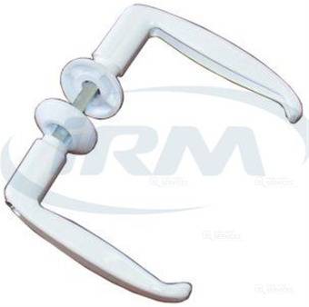 BEQUILLE DOUBLE LAQUE BLANC RAL9010